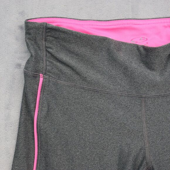 Champion Pants Womens PS Gray Pink Petite Leggings Elastic Waist Pull On - Picture 9 of 16